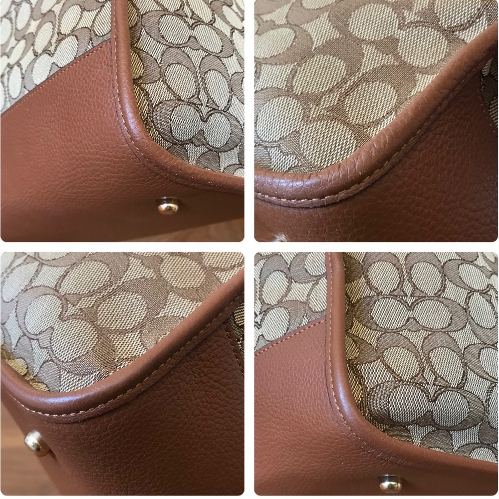 Coach Dempsey Tote Bag 40 In Signature Jacquard With Stripe And Coach Patch - Picture 10 of 15